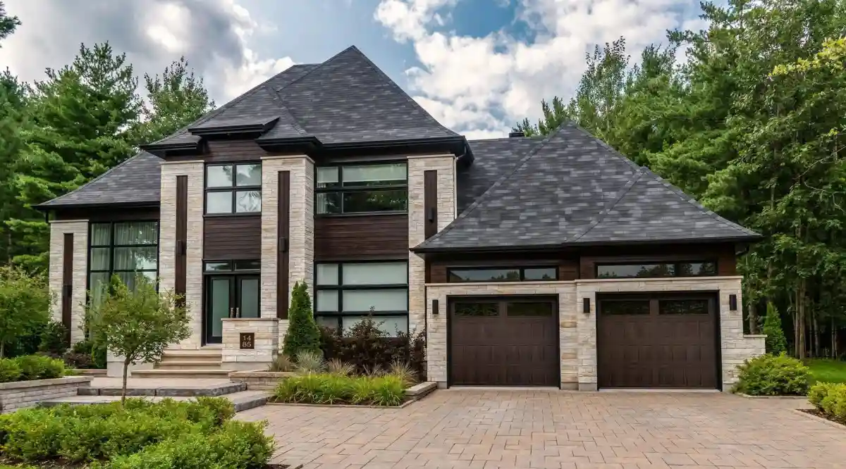 Stamped Shaker Garage Door