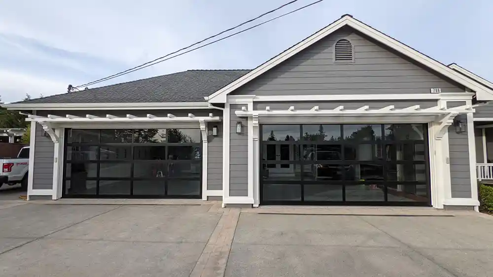 Modern garage door