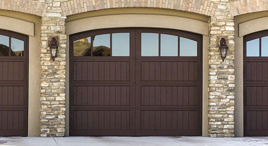 Wood garage door series 7100