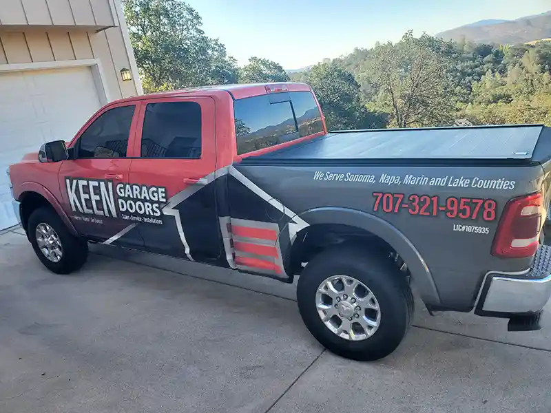 Keen Garage Door Repair Truck